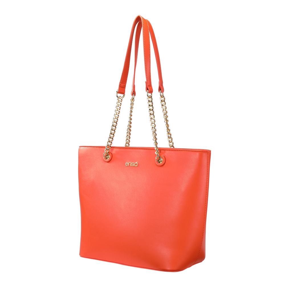 Foto 3 pulgar | Bolsa Tote Mujer Enso Eb243110tto Naranja Naranja