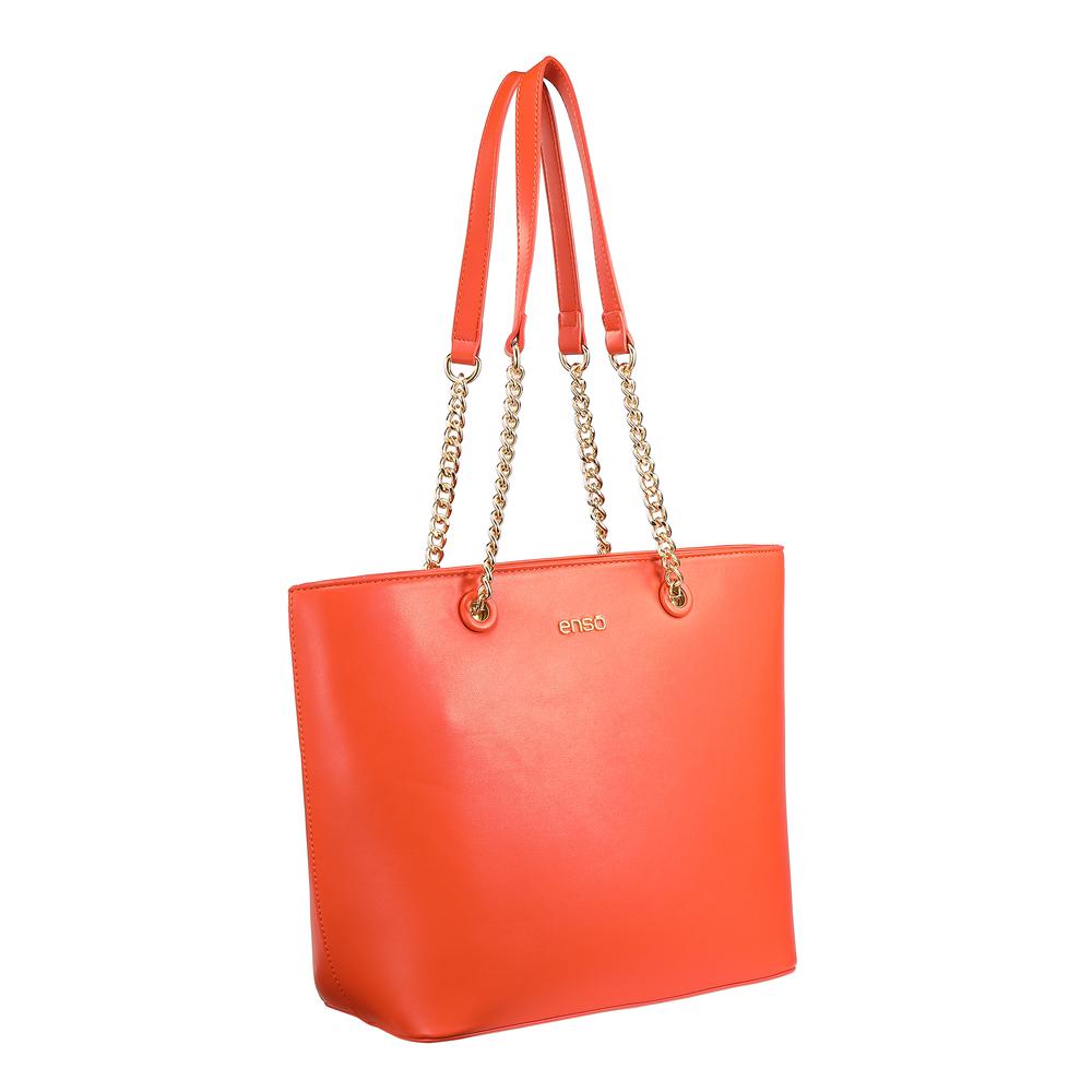 Foto 5 pulgar | Bolsa Tote Mujer Enso Eb243110tto Naranja Naranja