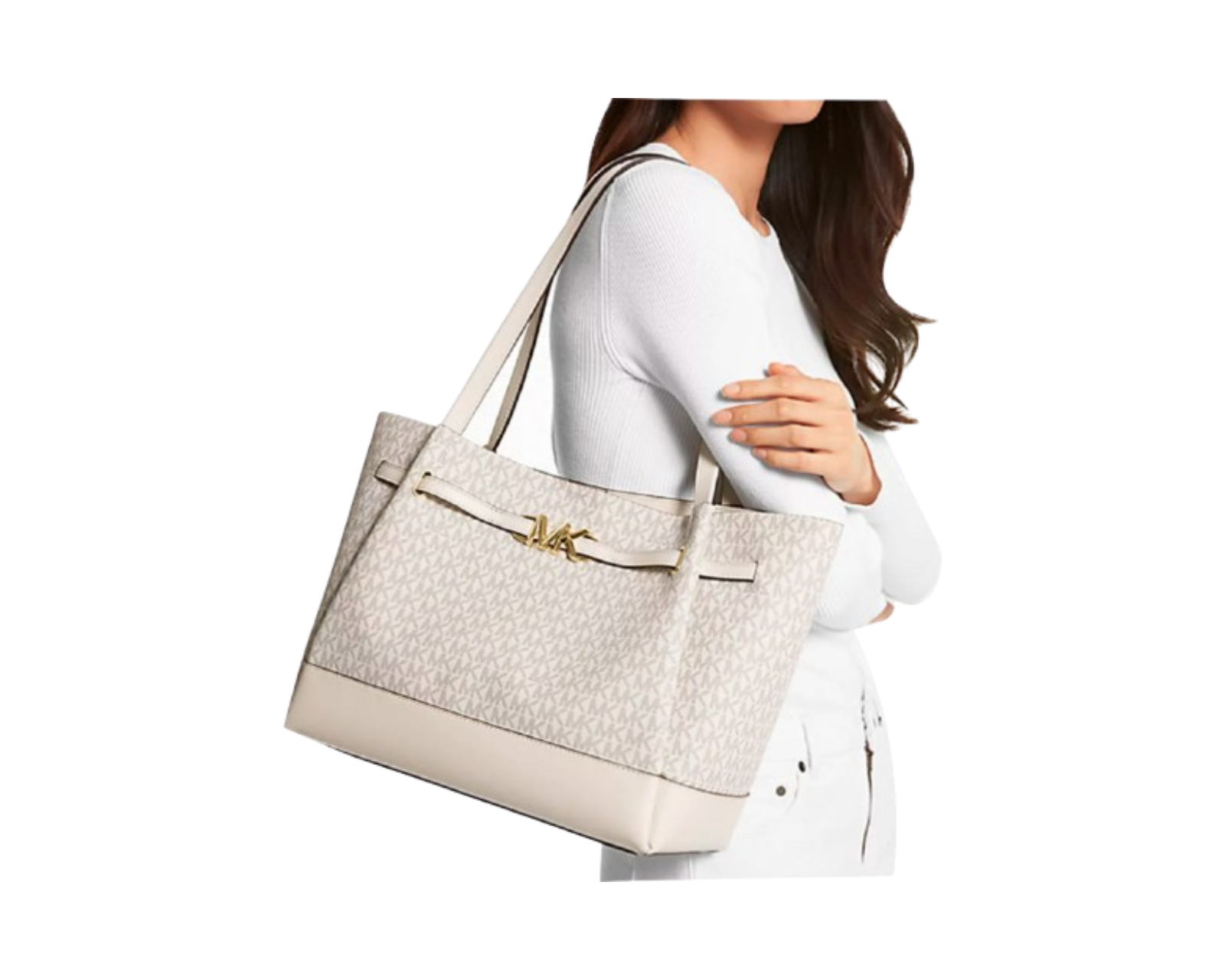 Foto 4 pulgar | Bolsa Michael Kors Reed Logo Tote Shoulder 35s3g6rtt3b Color Blanco