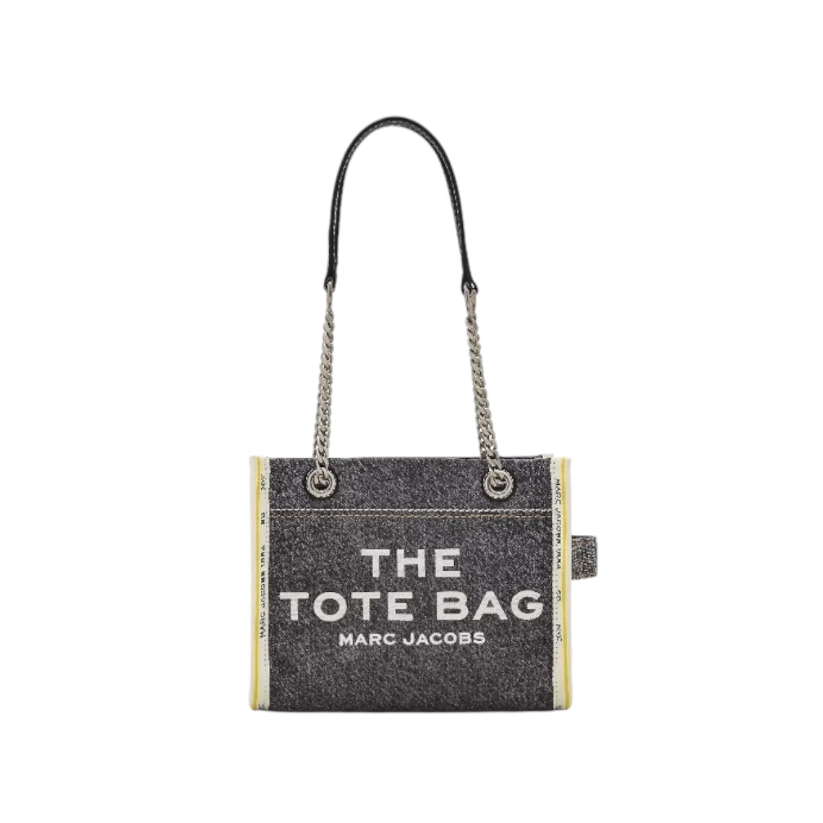Foto 2 pulgar | Bolso The Marc Jacobs Denim Chain Tote Small Black