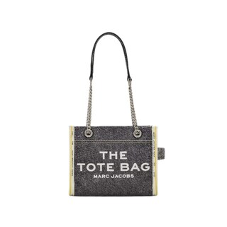 Foto 1 | Bolso The Marc Jacobs Denim Chain Tote Small Black