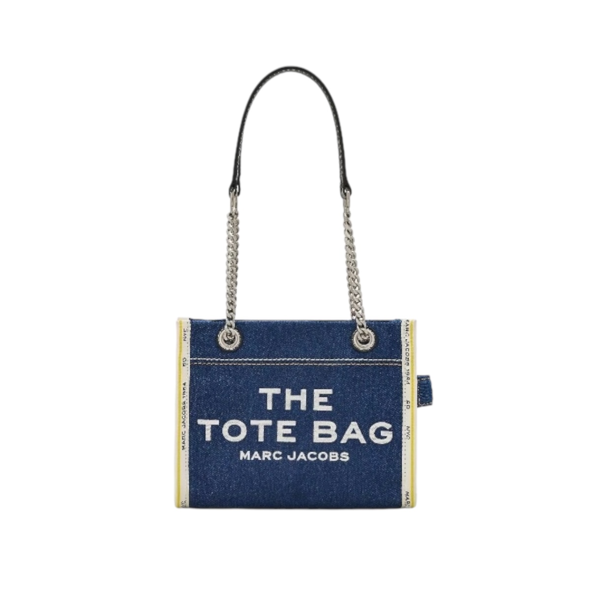 Foto 1 | Bolso  The Marc Jacobs Denim Chain Tote Small Blue