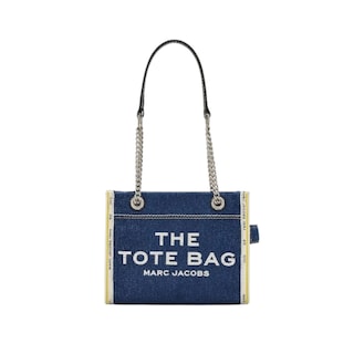 Foto 1 | Bolso The Marc Jacobs Denim Chain Tote Small Blue