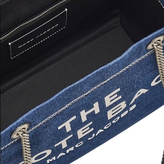 Foto 3 | Bolso The Marc Jacobs Denim Chain Tote Small Blue