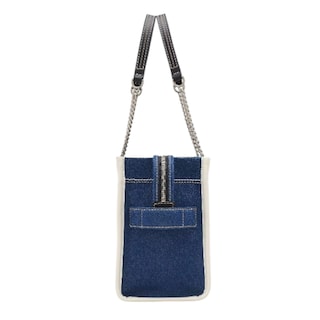 Foto 4 | Bolso The Marc Jacobs Denim Chain Tote Small Blue