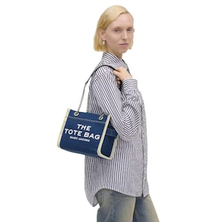 Foto 7 | Bolso The Marc Jacobs Denim Chain Tote Small Blue