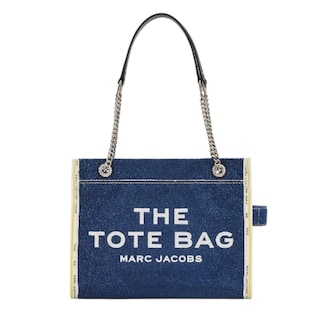 Foto 1 | Bolso The Marc Jacobs Denim Chain Tote Medium Blue
