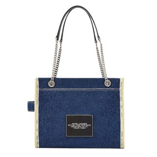 Foto 2 | Bolso The Marc Jacobs Denim Chain Tote Medium Blue
