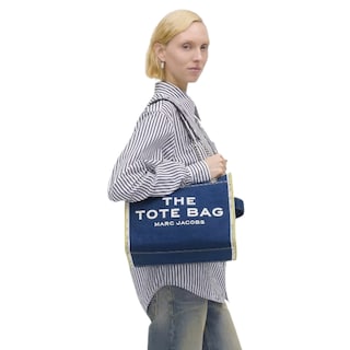 Foto 3 | Bolso The Marc Jacobs Denim Chain Tote Medium Blue