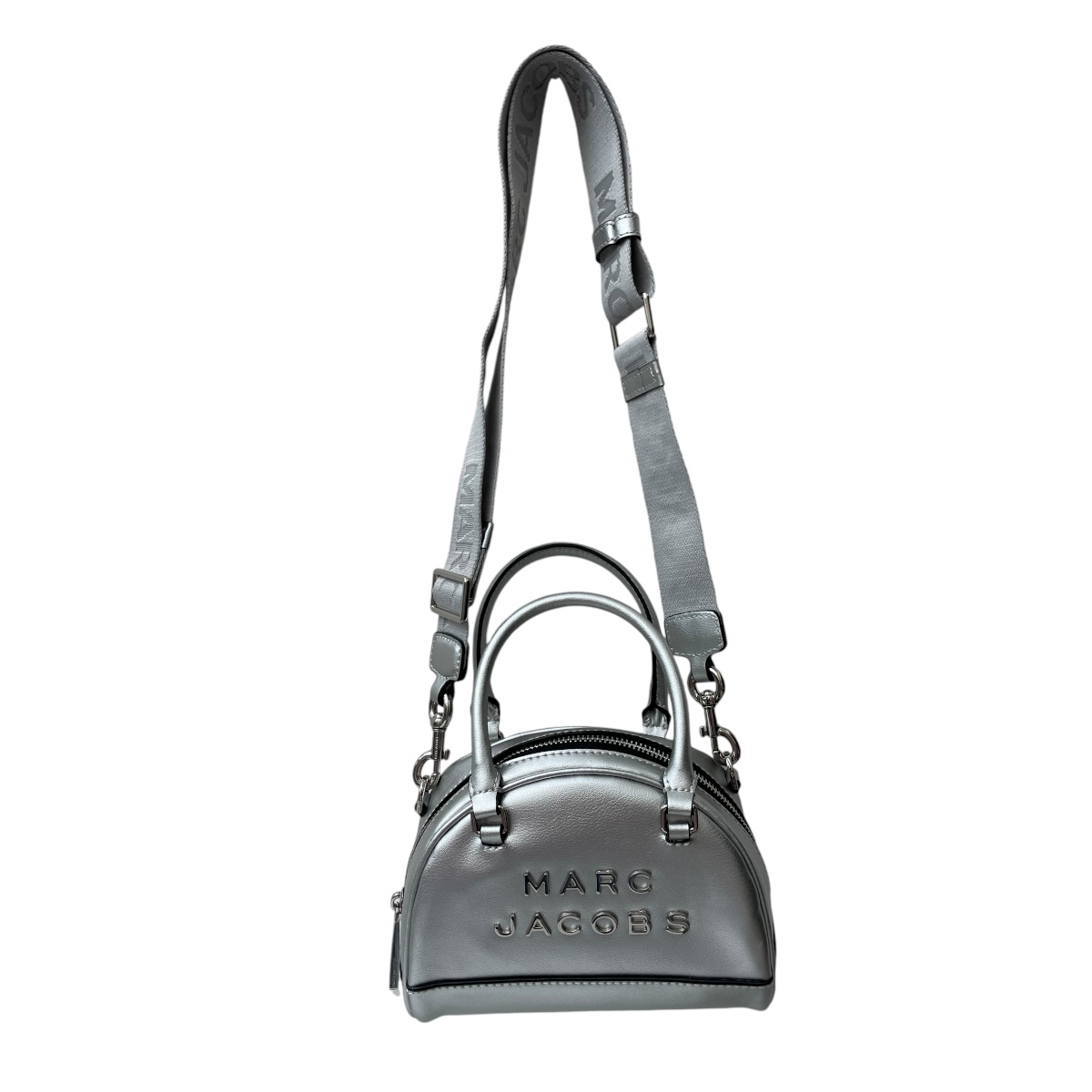 Foto 4 pulgar | Bolso  The Marc Jacobs Bowling Bag Silver