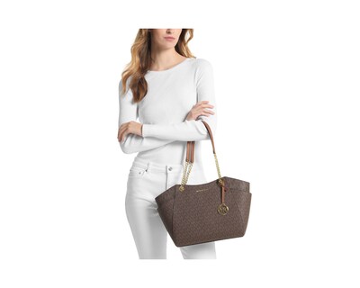 Foto 3 | Bolsa Michael Kors Jet Set Logo Shoulder 35s4gtvt3b Café
