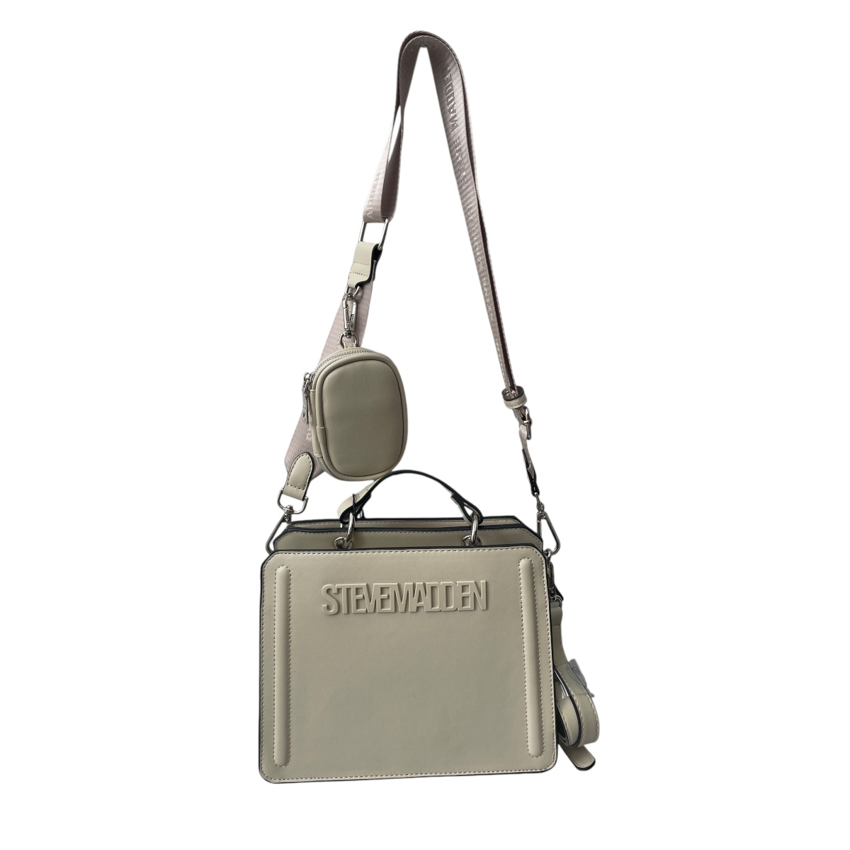 Foto 2 | Combo Bolsa Steve Madden Bevelyn Cream + Termo 30 Oz
