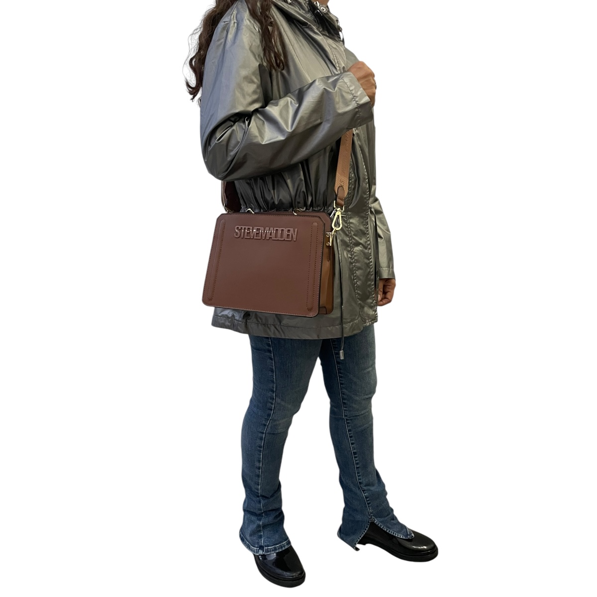 Foto 5 pulgar | Combo Bolsa Steve Madden Bevelyn Cognac + Termo 30 Oz