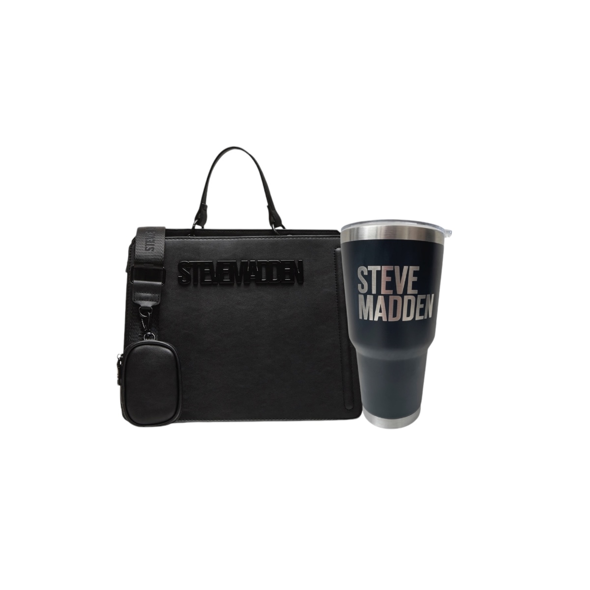 Foto 2 pulgar | Combo Bolsa Steve Madden Bevelyn Xl + Termo 30 Oz