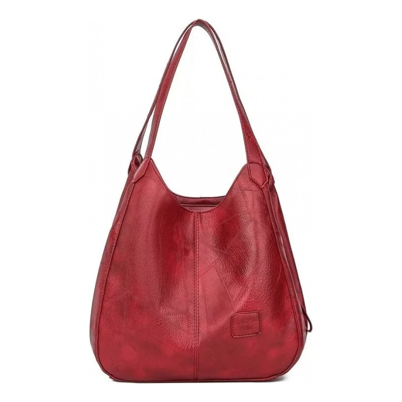 Foto 2 pulgar | Bolso Vintage De Piel Para Mujer De Gran Capacidad - Venta Internacional.