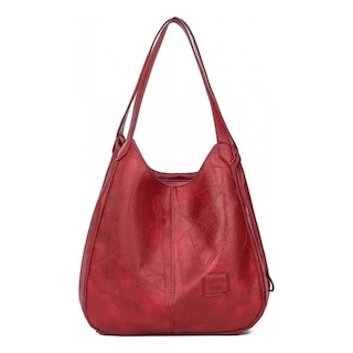Foto 5 | Bolso Vintage De Piel Para Mujer Con Gran Capacidad Y Diseño De Lujo - Venta Internacional.