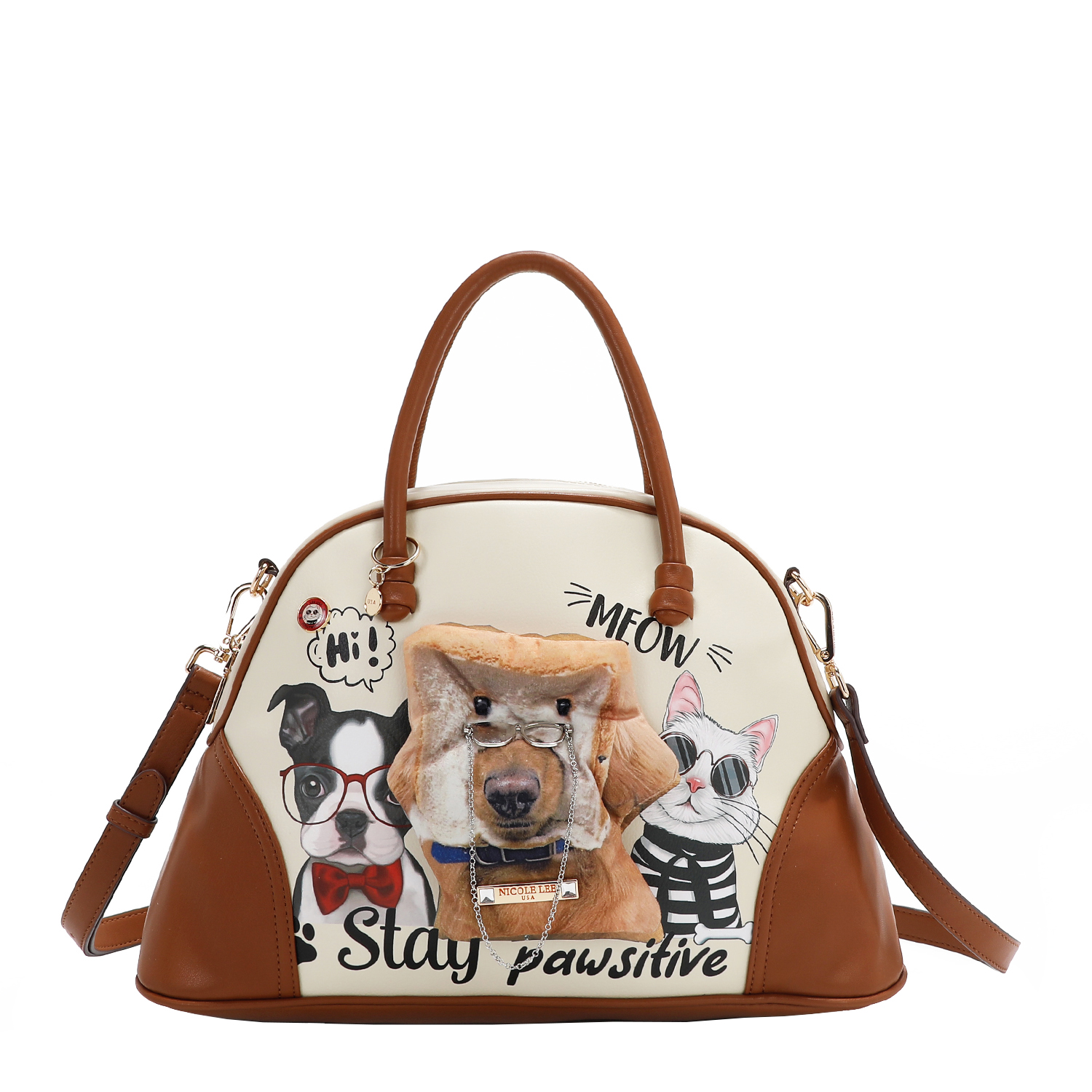 Foto 5 | Bolsa Dome De Nicole Lee Estampado Big Brother