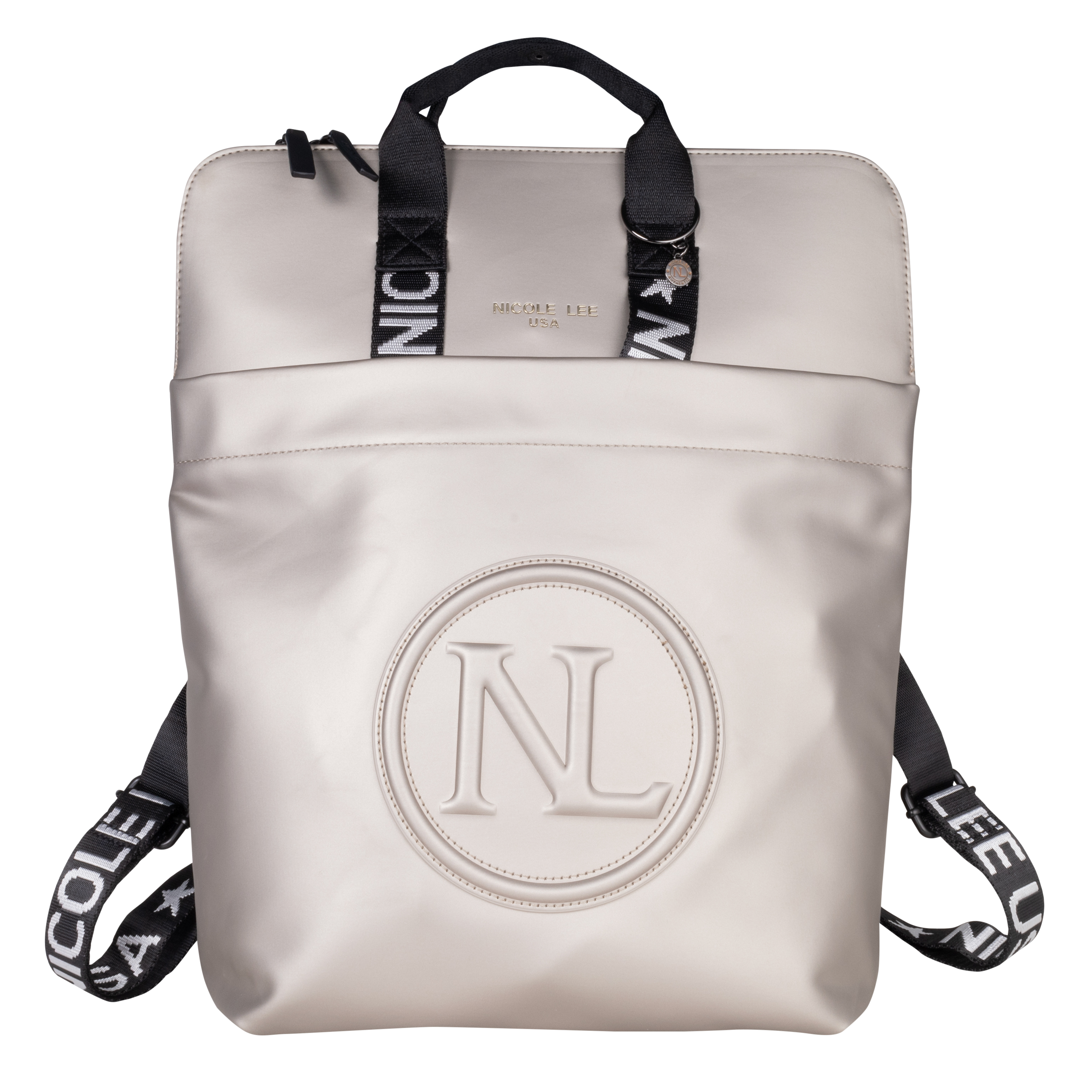 Foto 2 pulgar | Bolso Porta Laptop Nicole Lee Plateado