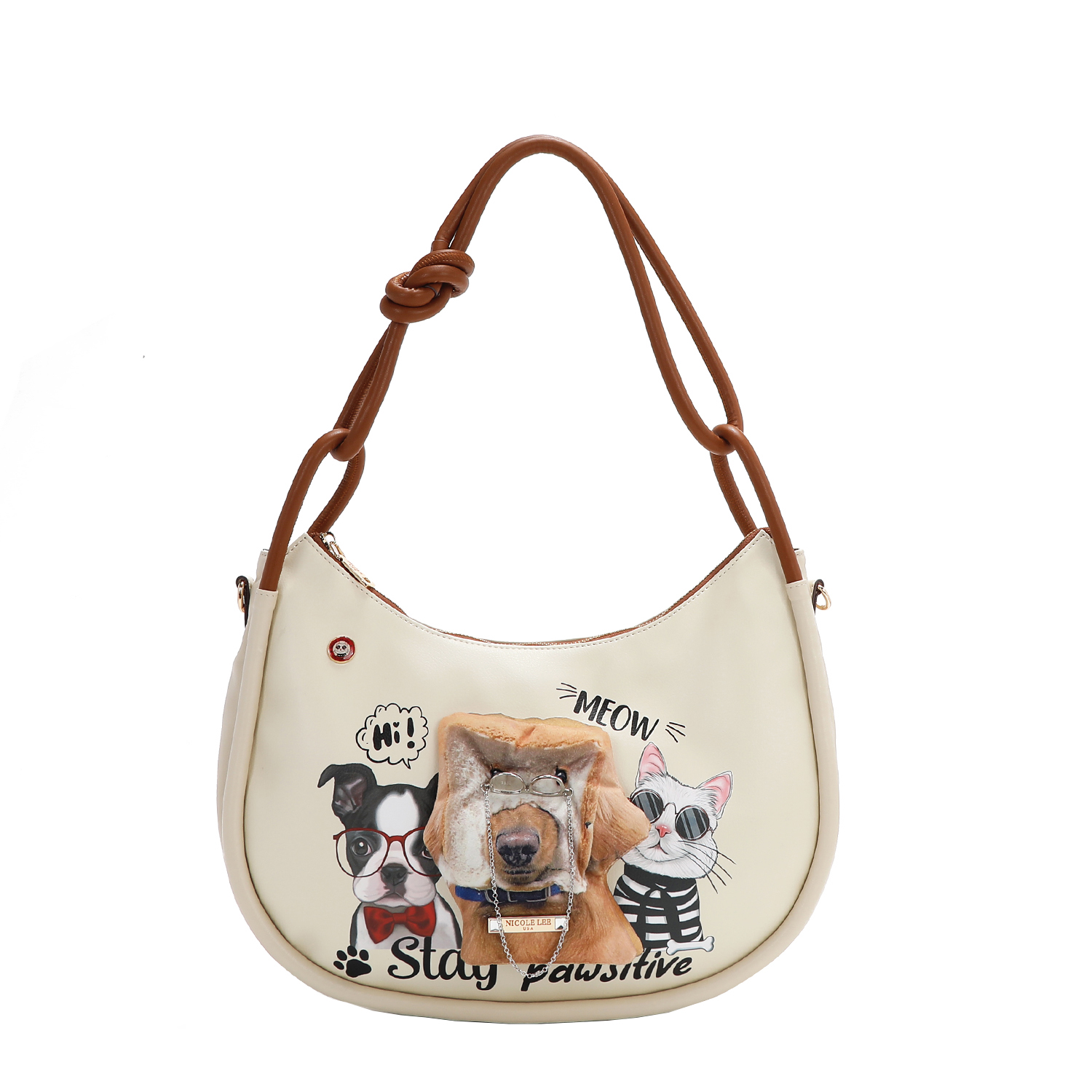 Bolsa Hobo De Nicole Lee Estampado Big Brother