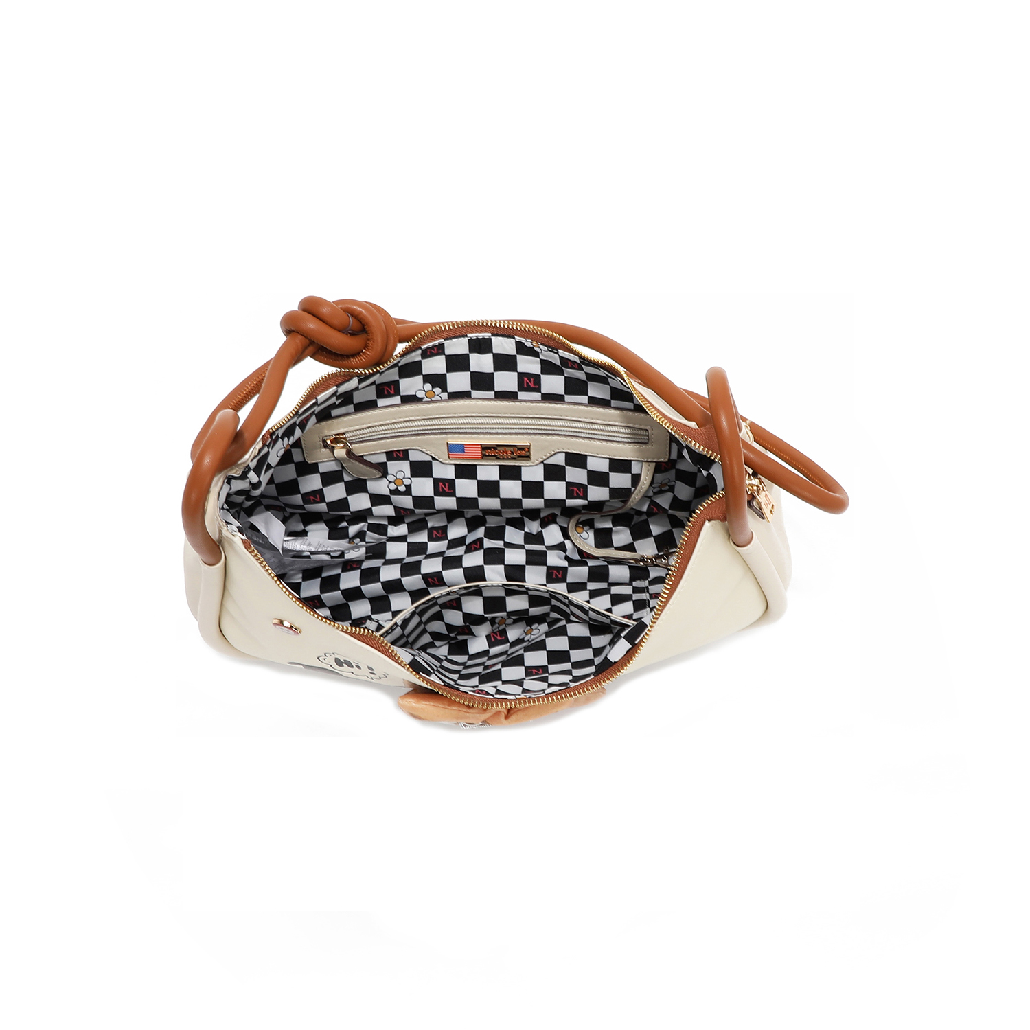 Foto 6 pulgar | Bolsa Hobo De Nicole Lee Estampado Big Brother