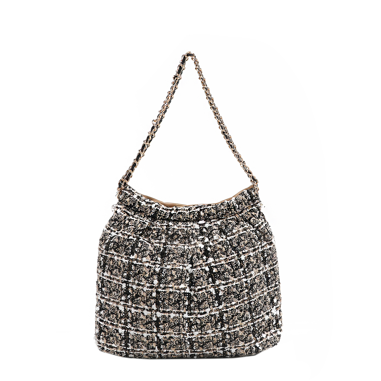 Foto 3 pulgar | Bolsa Shoulder De Nicole Lee Tela Tweed