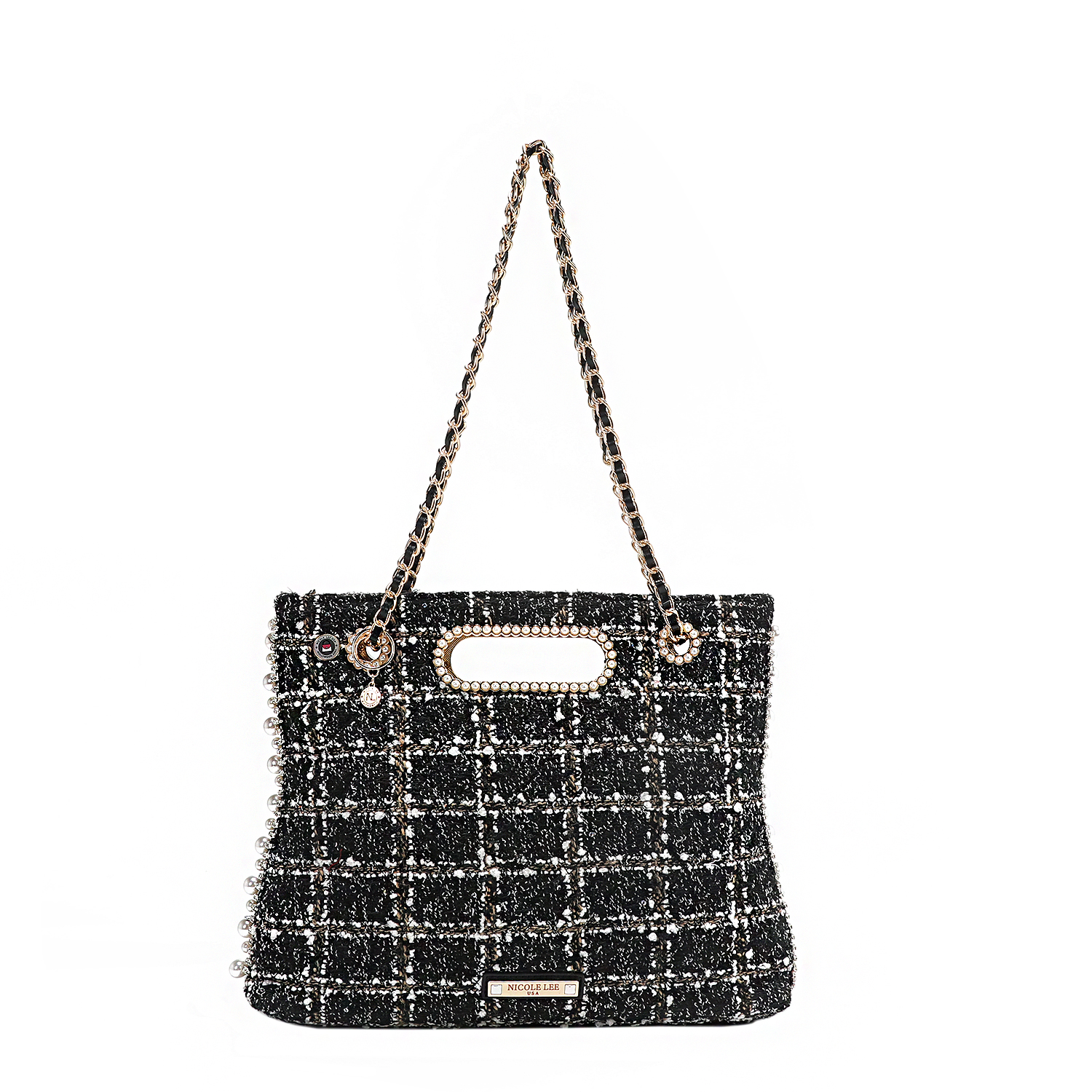 Bolsa Tote De Nicole Lee Tela Tweed