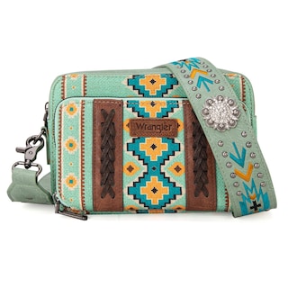 Foto 1 | Bandolera Montana West Wrangler Boho Aztec Green Wg2207 - Venta Internacional.