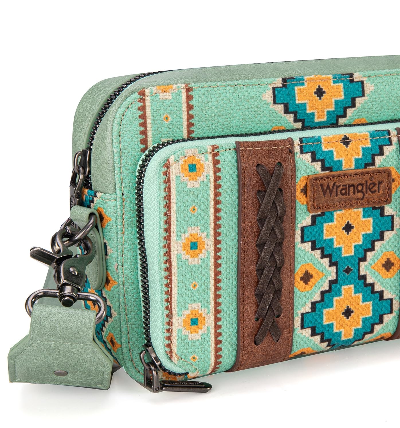 Foto 3 | Bandolera Montana West Wrangler Boho Aztec Green Wg2207 - Venta Internacional.