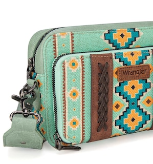 Foto 3 | Bandolera Montana West Wrangler Boho Aztec Green Wg2207 - Venta Internacional.