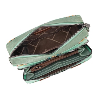 Foto 5 | Bandolera Montana West Wrangler Boho Aztec Green Wg2207 - Venta Internacional.
