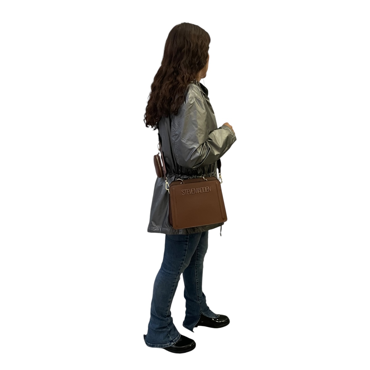 Foto 6 pulgar | Bolsa Steve Madden Bevelyn Cognac