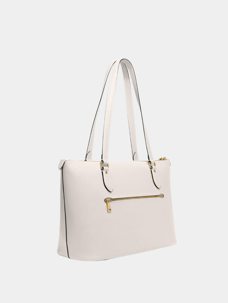 Foto 3 pulgar | Bolsa Tote Coach Lisa CH285 Blanca Crossgrain Leather