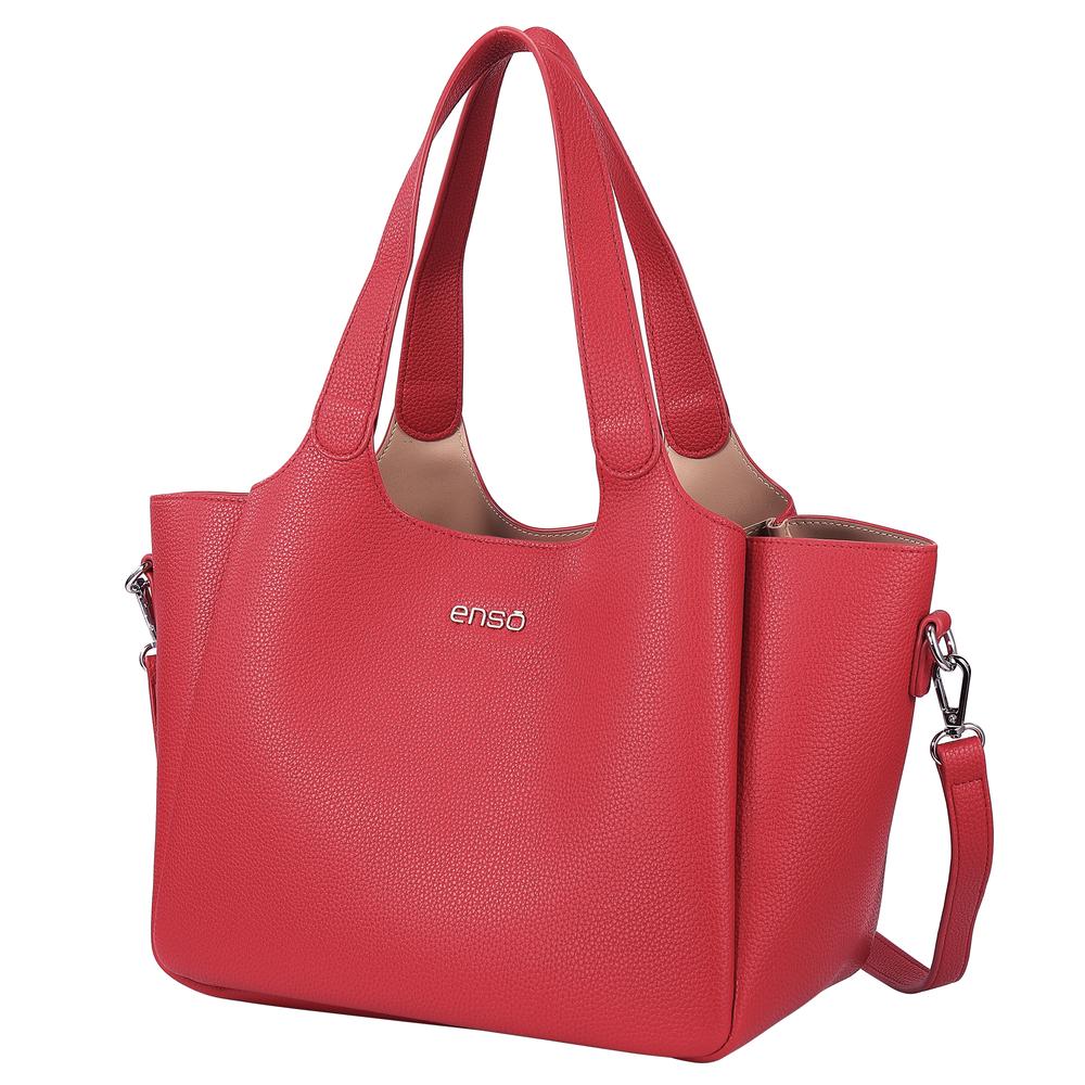 Foto 3 pulgar | Bolsa Tote Enso Roja