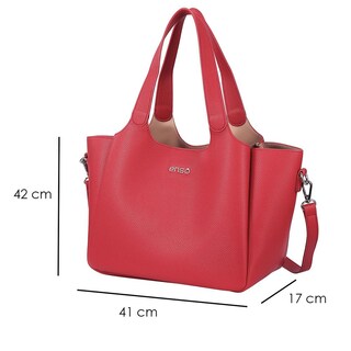 Foto 6 | Bolsa Tote Enso Roja
