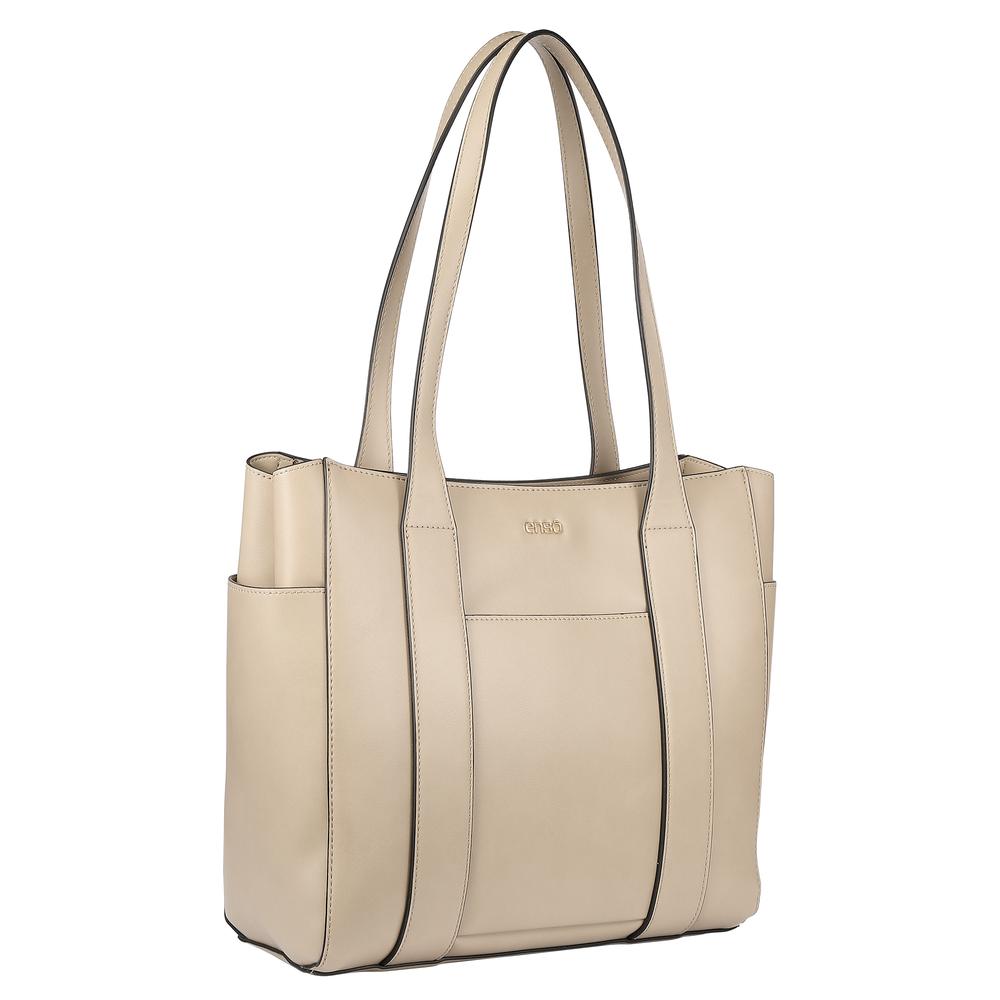 Foto 4 pulgar | Bolsa Tote Enso Beige con Asas Largas