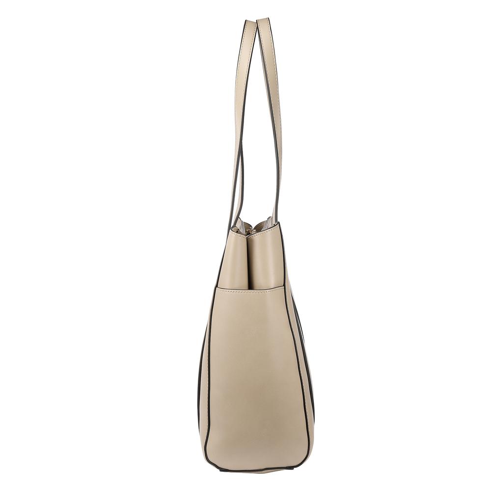 Foto 5 pulgar | Bolsa Tote Enso Beige con Asas Largas