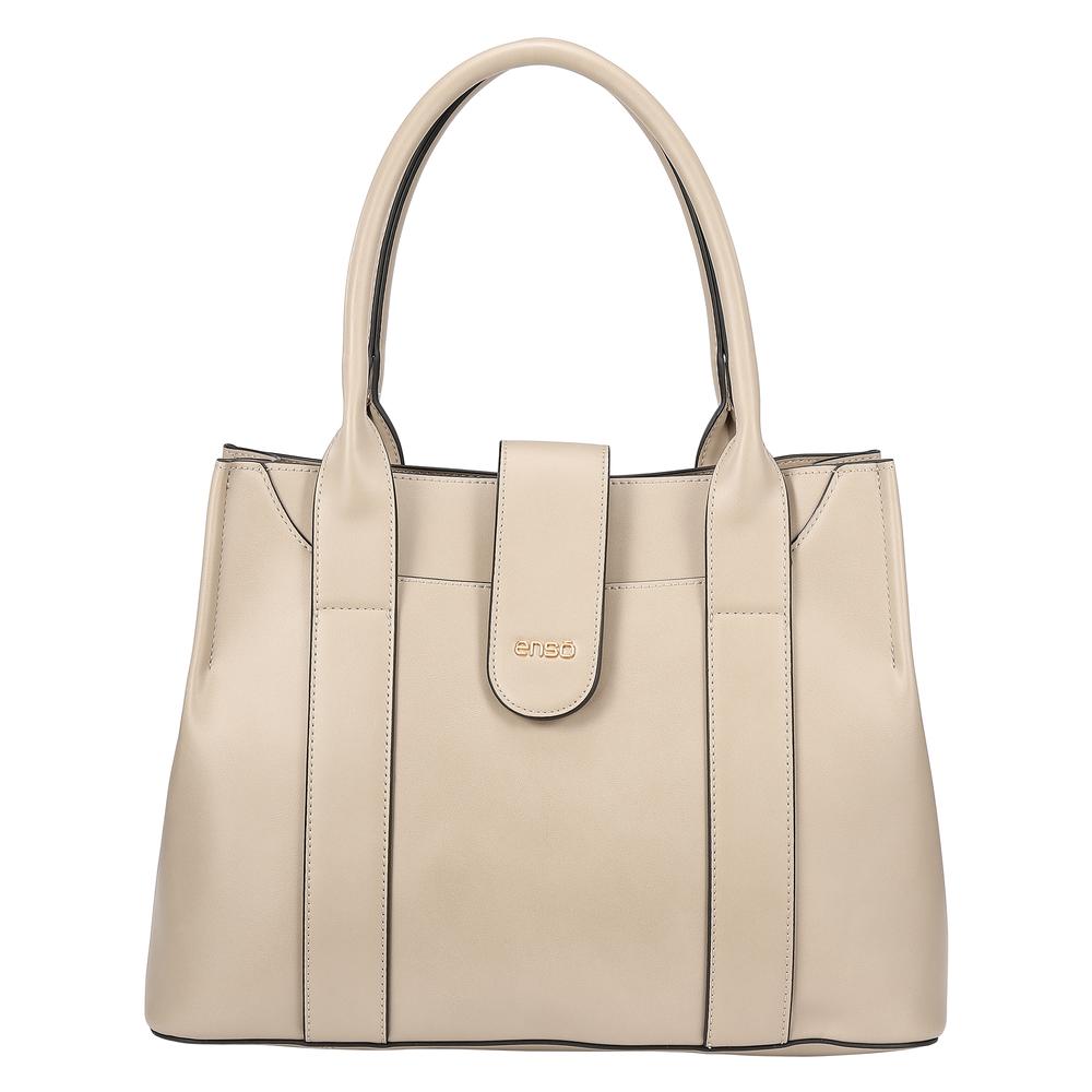 Foto 2 | Set de Bolsos Tote Enso Beige 2 Piezas