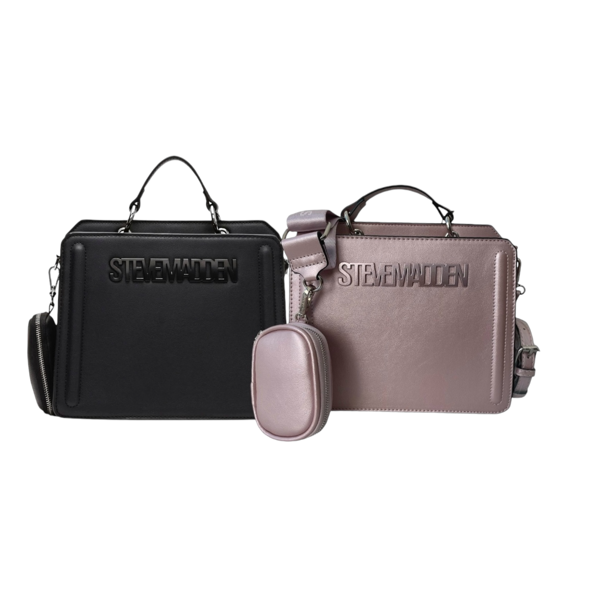 Combo De Bolsas Steve Madden Bevelyn Black & Pink