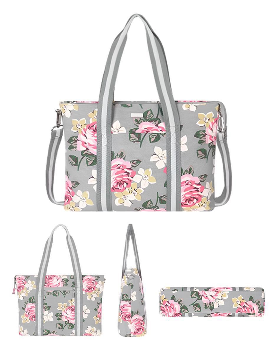 Foto 4 | Bolsa Tote Pink Brule Gris para Mujer