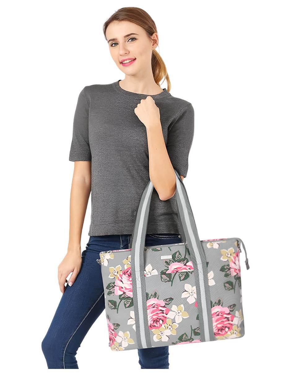 Foto 7 | Bolsa Tote Pink Brule Gris para Mujer