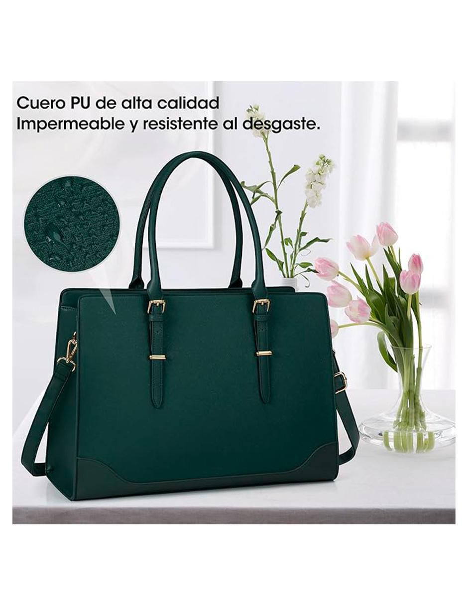 Foto 5 | Bolsa Tote Pink Brule Verde para Mujer