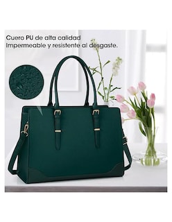 Foto 5 | Bolsa Tote Pink Brule Verde para Mujer