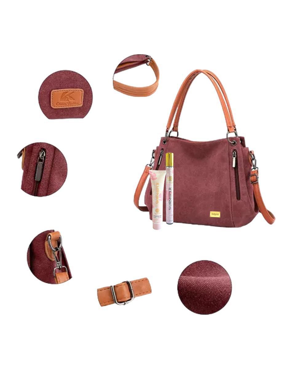Foto 3 | Bolsa Tote Pink Brule