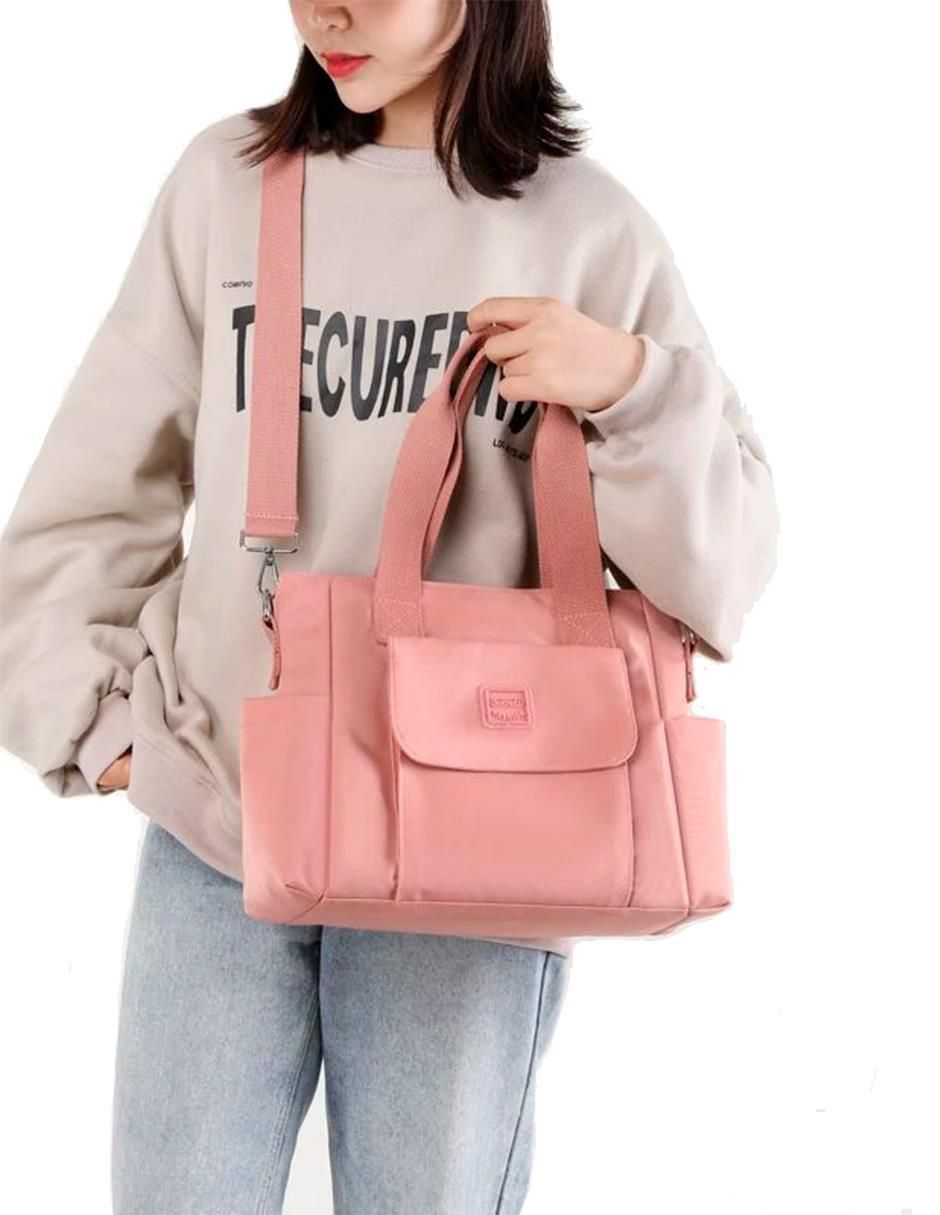 Foto 7 pulgar | Bolsa Tote Pink Brule Rosa