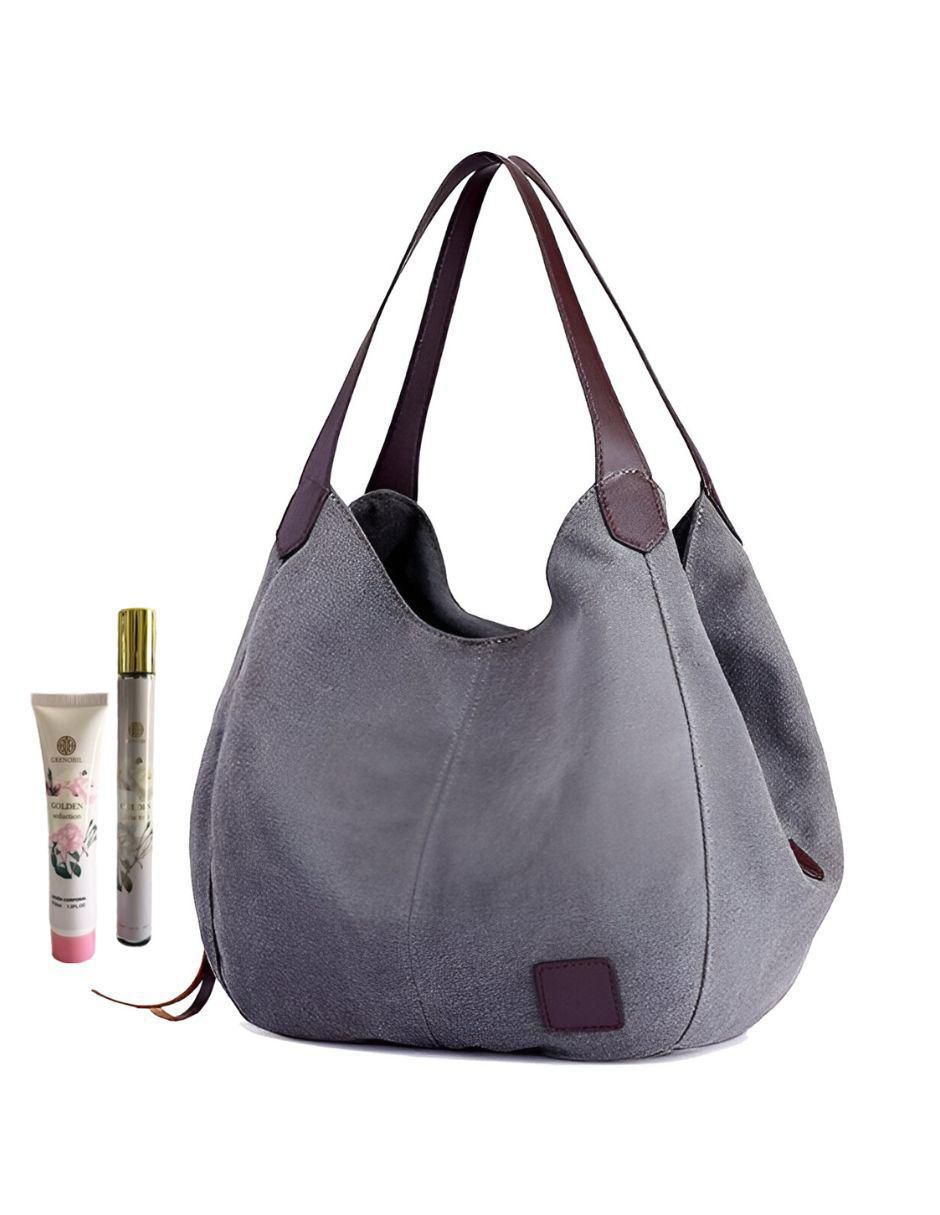 Foto 2 pulgar | Bolsa Tote Pink Brule Gris