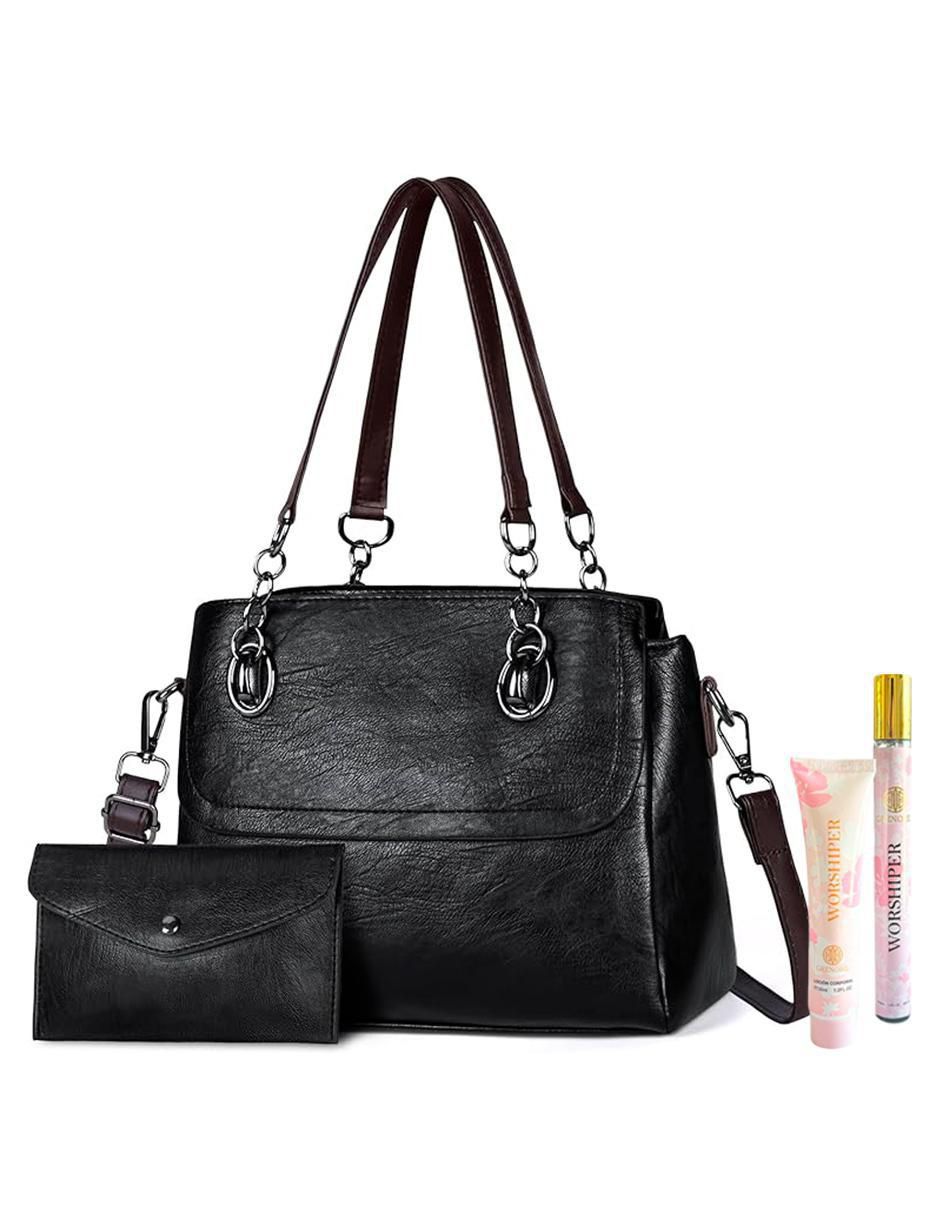 Bolsa Tote Pink Brule Negra