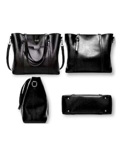 Foto 3 | Bolsa Tote Pink Brule Negro para Mujer