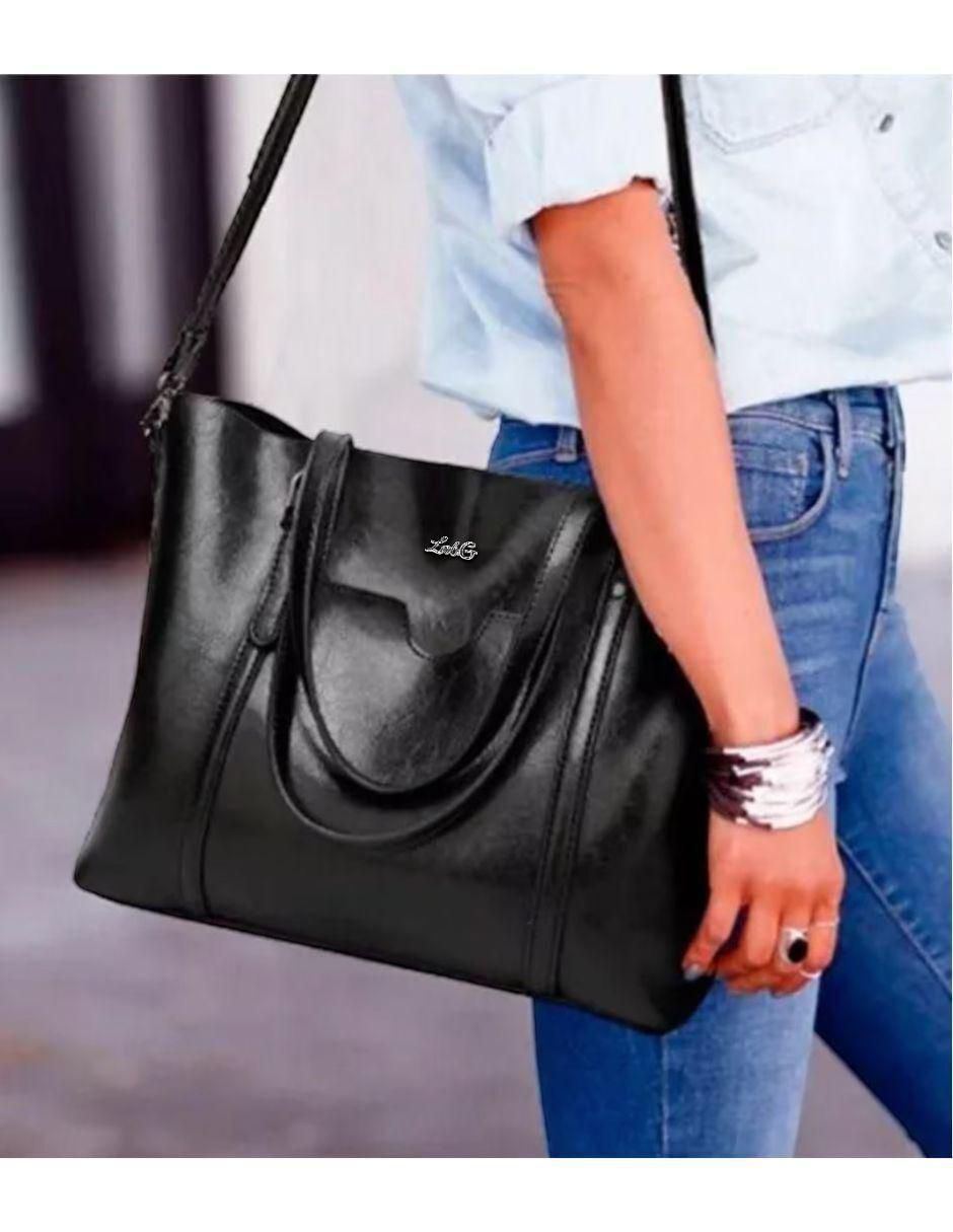 Foto 5 pulgar | Bolsa Tote Pink Brule Negro para Mujer