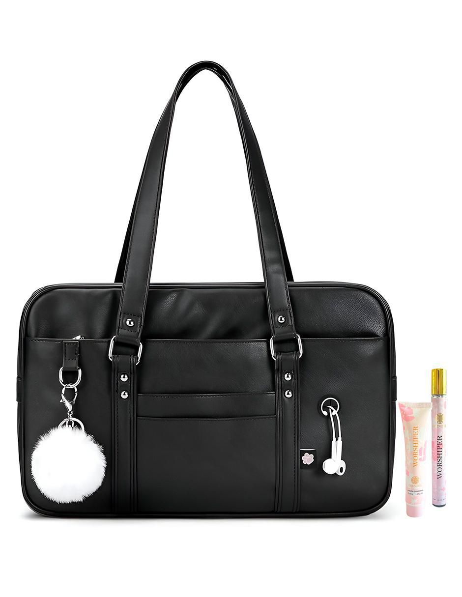 Bolsa Tote Pink Brule Negra