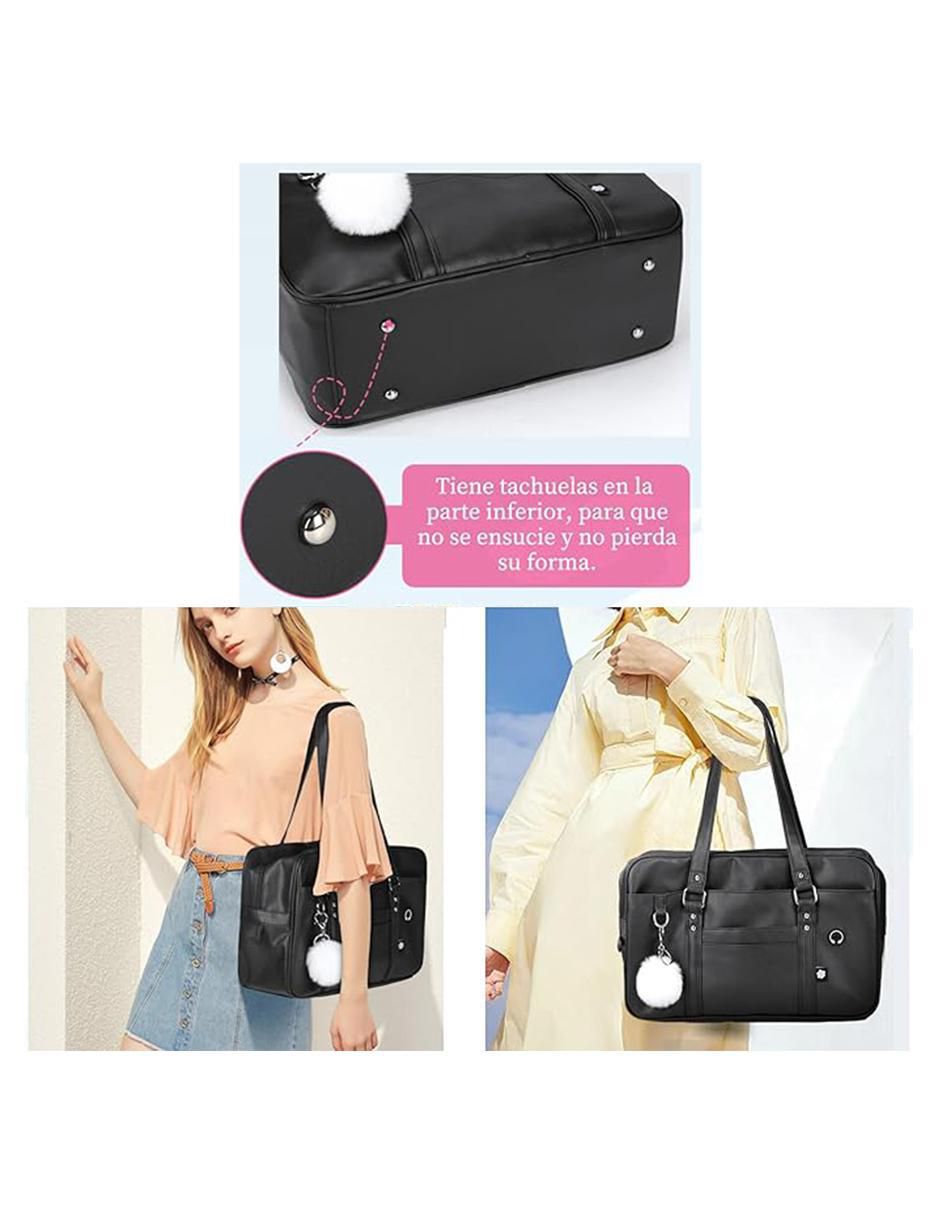Foto 2 | Bolsa Tote Pink Brule Negra